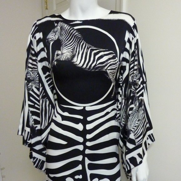 DOLCE & GABBANA Zebra-Print Charmeuse Midi Dress - Picture 7 of 12